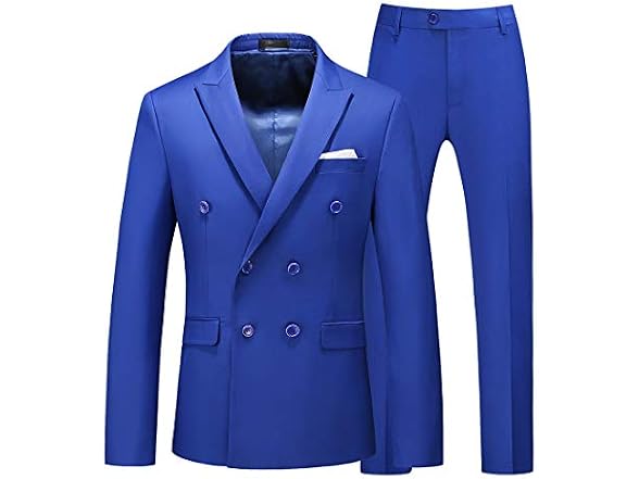 Uninukoo Men (32) Suits Piece Double Tuxedo Pants