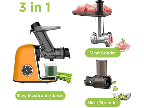 Qisebin Slow Juicer Masticating Machine