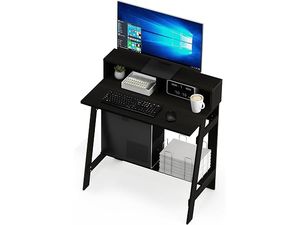 Furinno Simplistic a Frame Computer Desk, Espresso