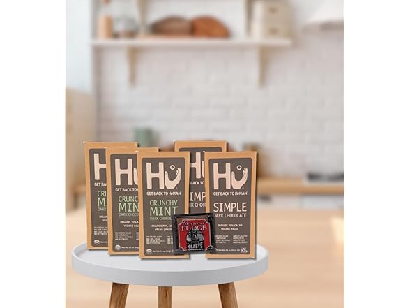 6 Item Set- Hu Chocolate Mint & Simple Bar & Claeys Fudge