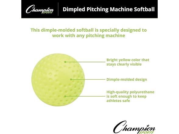 Champion Sports 12" Dimpled Pitching