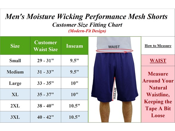 3Pk Mens Performance Tech Mesh Shorts