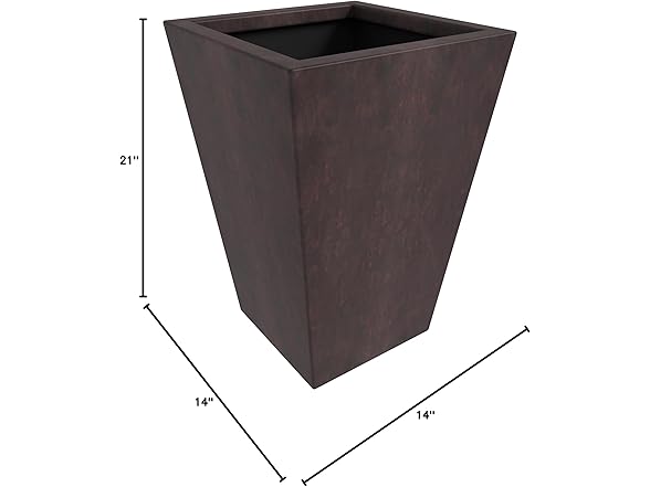 LeisureMod SP21BR Serene Planter Brown