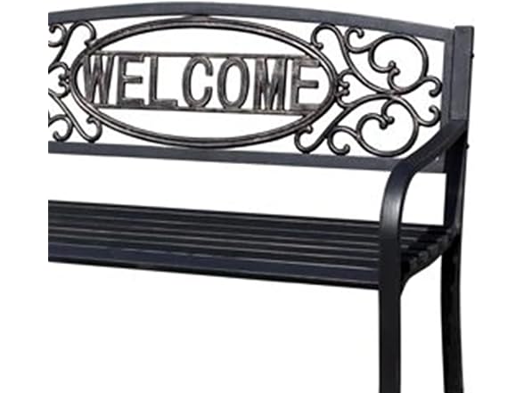 Four Seasons Courtyard Welcome Outdoor Park Bench