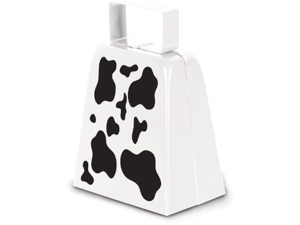 Beistle Cow Print Novelty Metal Cowbell