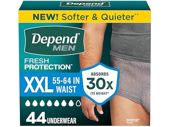 Depend | Fresh Protection Adult 44 Count