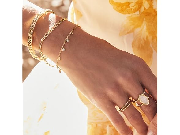 Womens Kassie Set of 3 Chain Bracelets