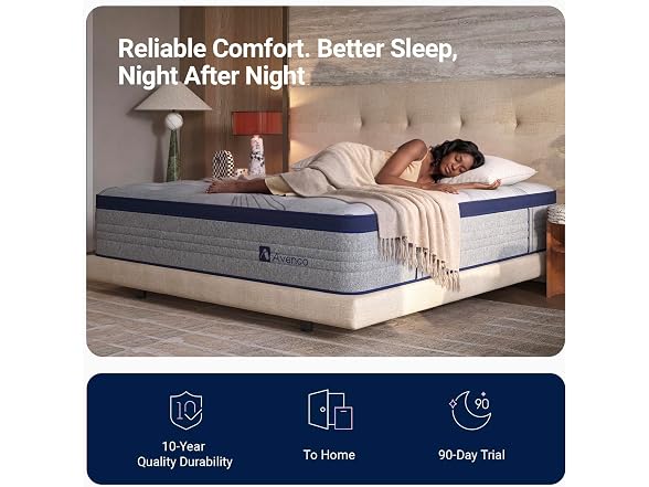 Avenco King Mattress 14 Inch, Luxury Hotel-Level Cooling Hybrid Mattress