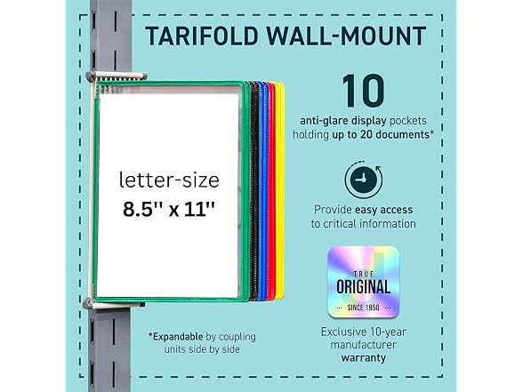 Tarifold 10 Pocket Wall Mount Reference System