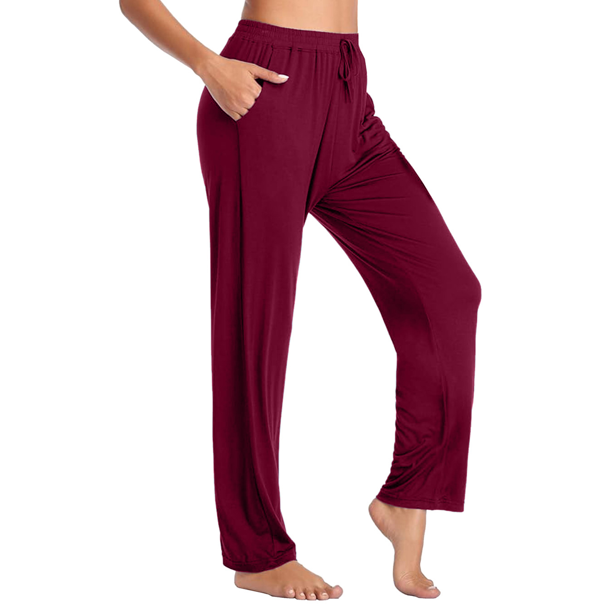 5Pk Womens Loose Fit Lounge Pants - Gallery 20