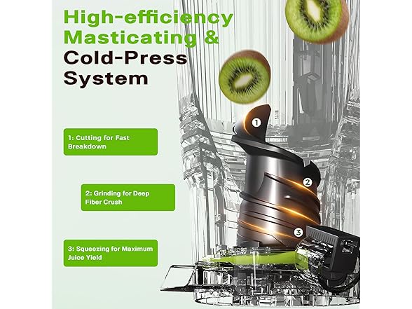 YOYDS cold press juicer 5.3 Inch