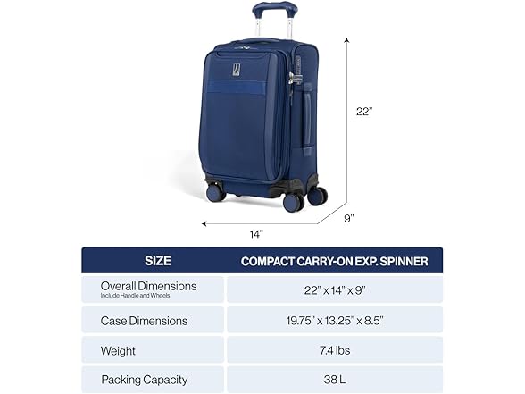 Travelpro Versapack + Lightweight Softside 20"