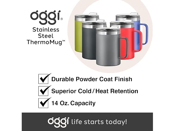 OGGI ThermoMug Stainless Steel Insulated Mug Tropical