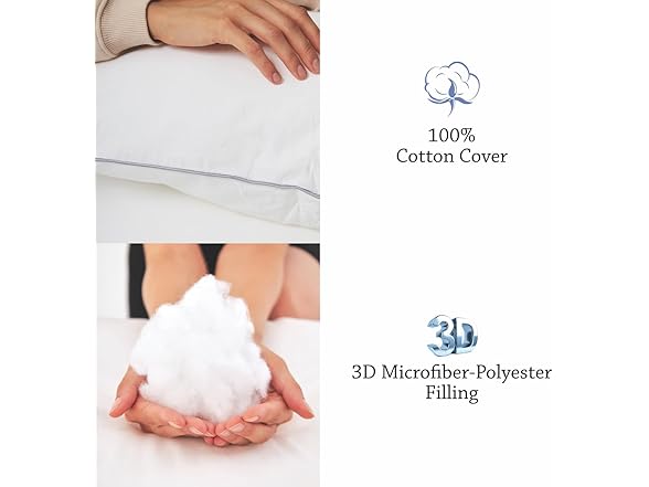 HALLEY Bed Pillows for Sleeping