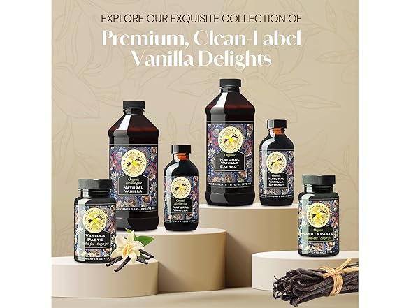 Organic Vanilla Extract, 16oz