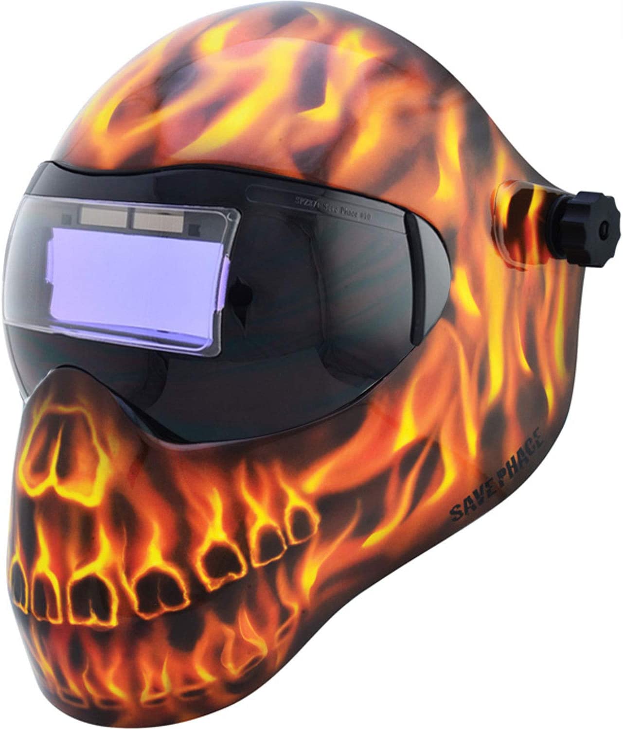 Save Phace Fire Skull Graphic Welding Helmet I Series - Gallery 2