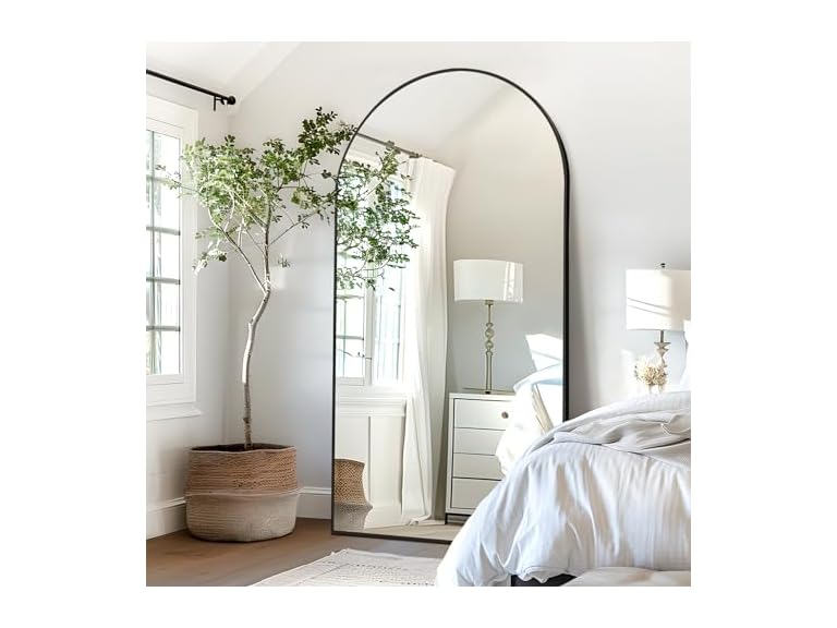 HIGREENA 75"x35" Arched Full Length Mirror