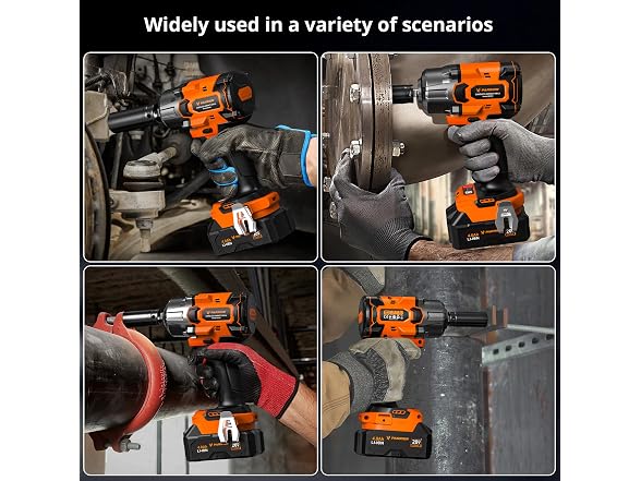 PARRIOR USPRIW01 20V Cordless Impact Wrench Kit