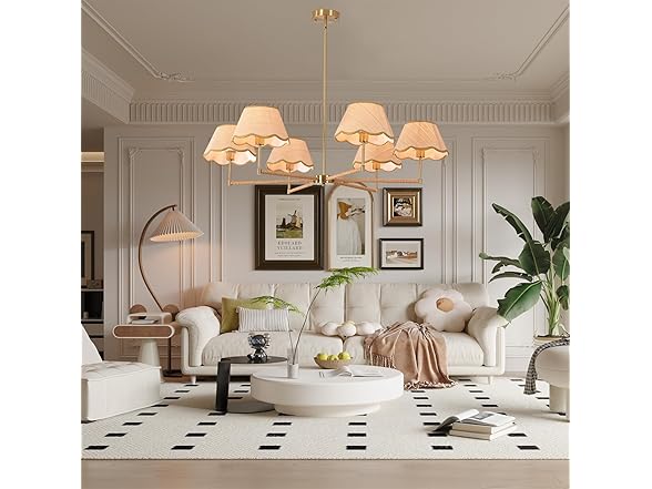 Augesten Boho Rattan Chandelier