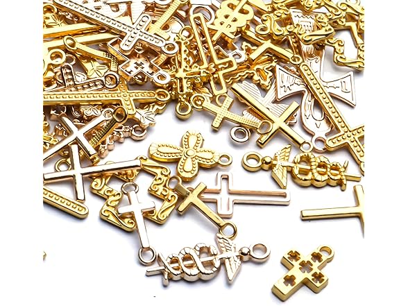 BronaGrand Golden Cross Charms Assorted