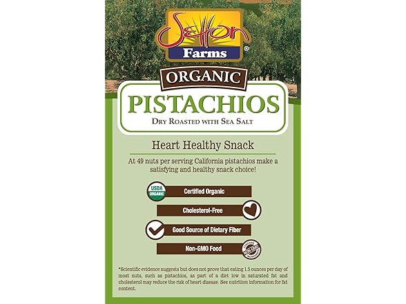 Setton Farms Premium Organic Pistachios, 7 oz