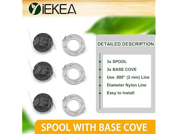 Yiekea 3-Pack Replacement Spool 