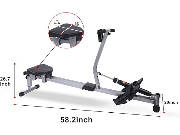 YSSOA Rowing Machine Rower Ergometer