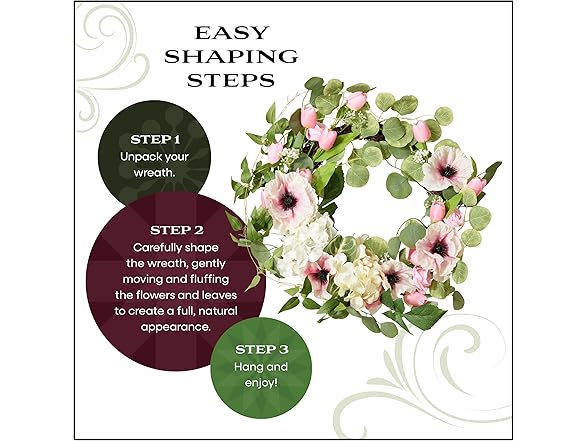 National Tree Company 22" Floral Artificial Spring Wreath
