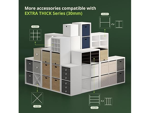 Furinno CUBICLE Book Shelf, 5-Cube Vertical