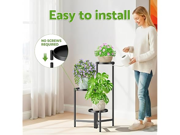 NQW 3 Tier Large Plant Stand Indoor