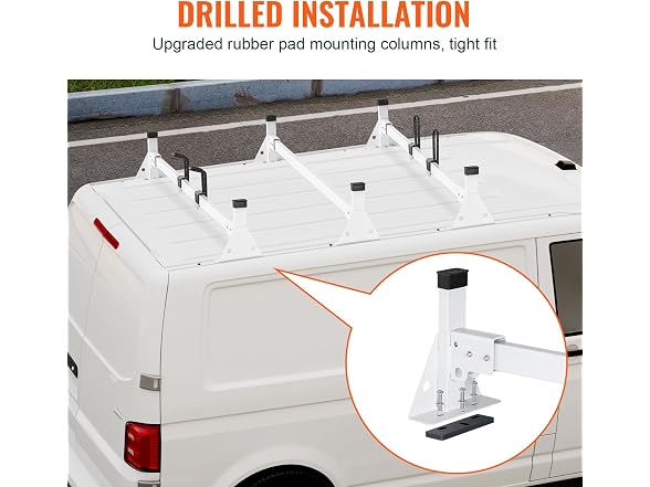 Trailer Ladder Rack, 54" 3 Crossbars Ladder Roof
