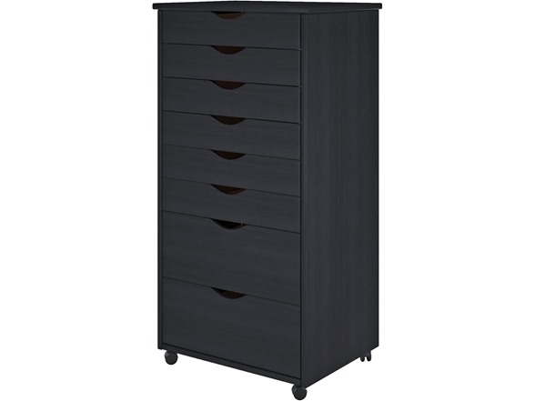 6+2 Extra Wide Drawers Black