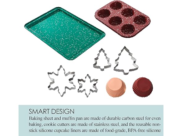 Chicago Metallic 12Pc Holiday Baking Set