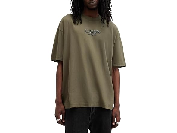 AllSaints Bones SS Crew Marley Green LG