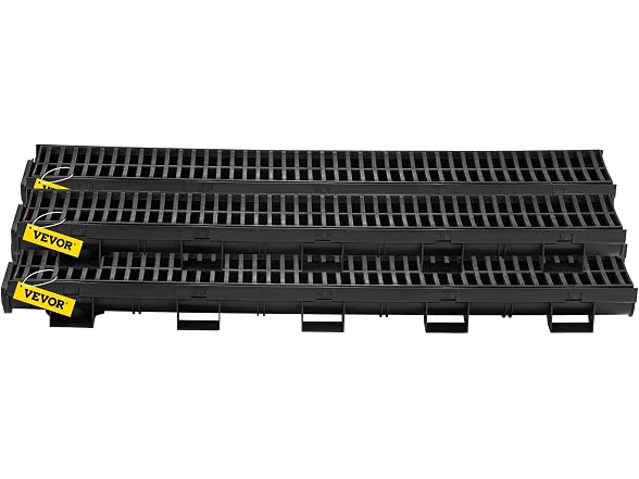 Trench Drain System, Channel Driveway-5Pack