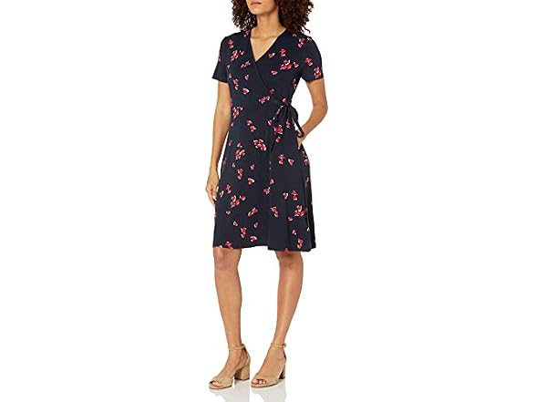 Amazon Essentials Women Short Sleeve V Neck Dress