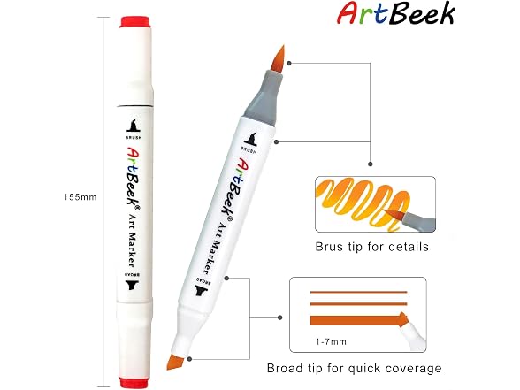 ArtBeek Alcohol Coloring Markers, 262