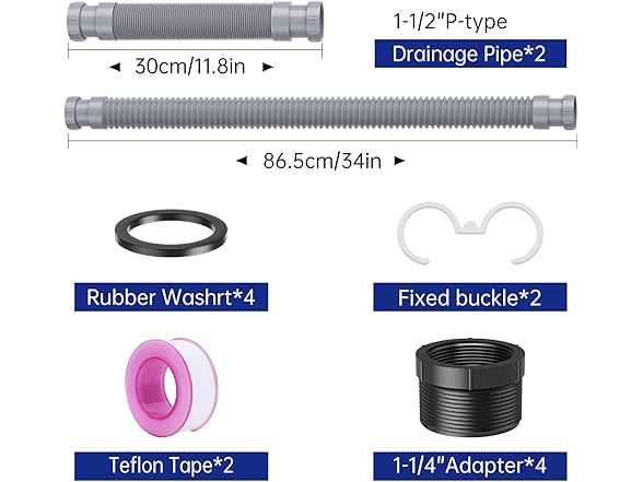 Oblectatio Flexible P-Trap Kit