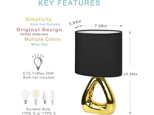 Lampwell LILA Small Ceramic Table Lamp