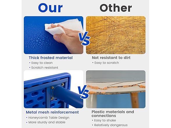 Axidou 6 Pack Premium 11" H Plastic Stackable School Chairs