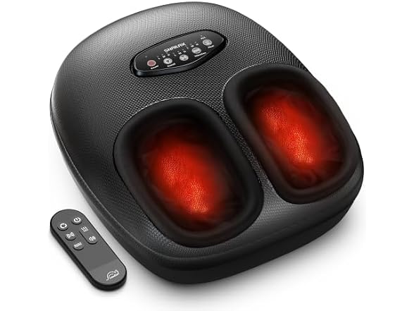 Foot Massager With Heat - Black