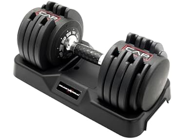 $99.99, Was $149.99, 33% Off! CAP Barbell 55lb Single ADJUSTABELL Dumbbell dealfomo