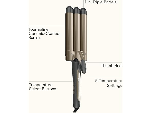 Infiniti PRO CONAIR Triple Barrel Waver Curling Iron