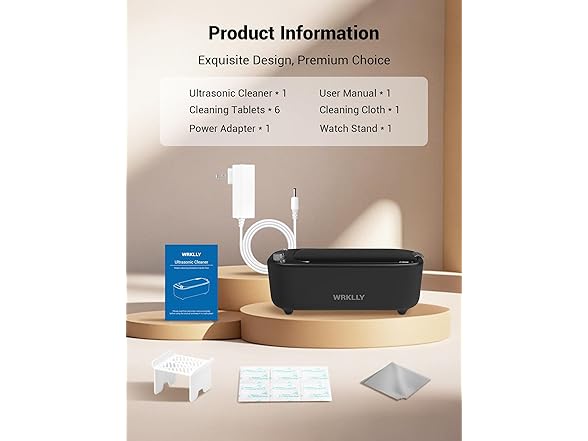 WRKLLY Ultrasonic Jewelry Cleaner