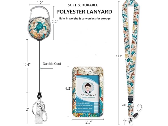 JIAKEBEI Lanyards for ID Badges