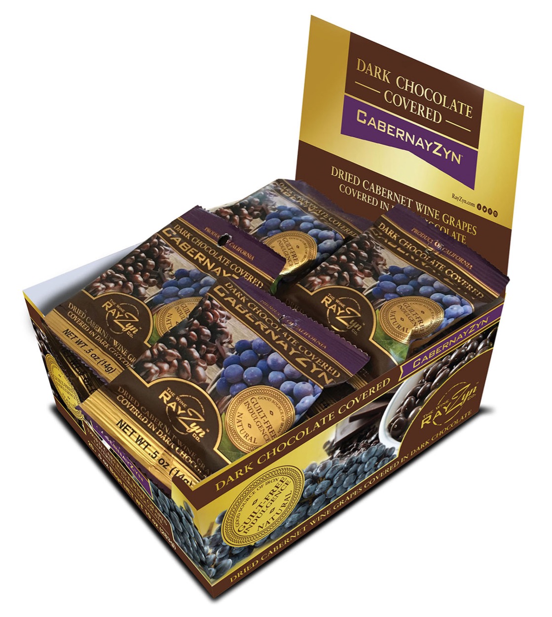 (20 Pack) Dark Chocolate CabernayZyn® (0.5oz) - Gallery 12