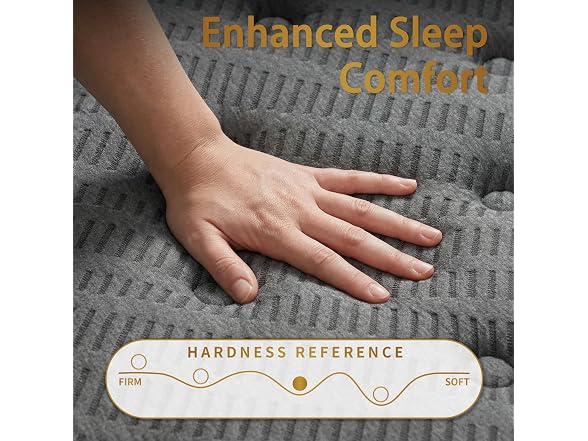 UNZIPE 12 Inch King Mattress, Medium Firm