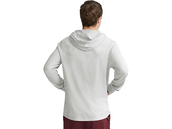 Champion Mens Hoodie Script Gray (M)