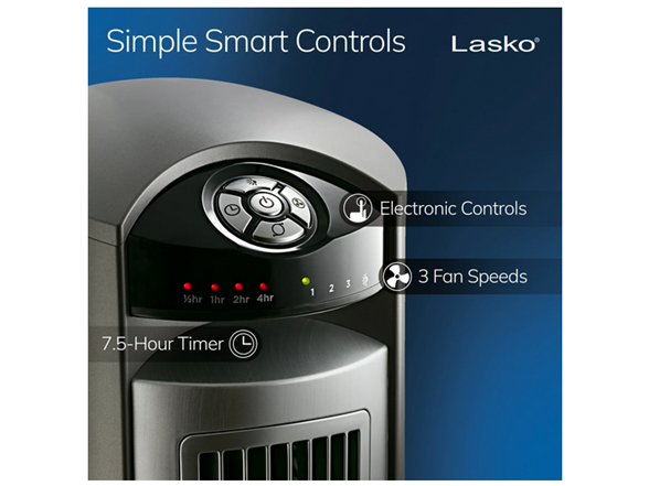 Lasko T42951C FAN TOWER W/REMOTE 42IN Black