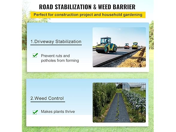 VEVOR Geotextile Fabric Barrier